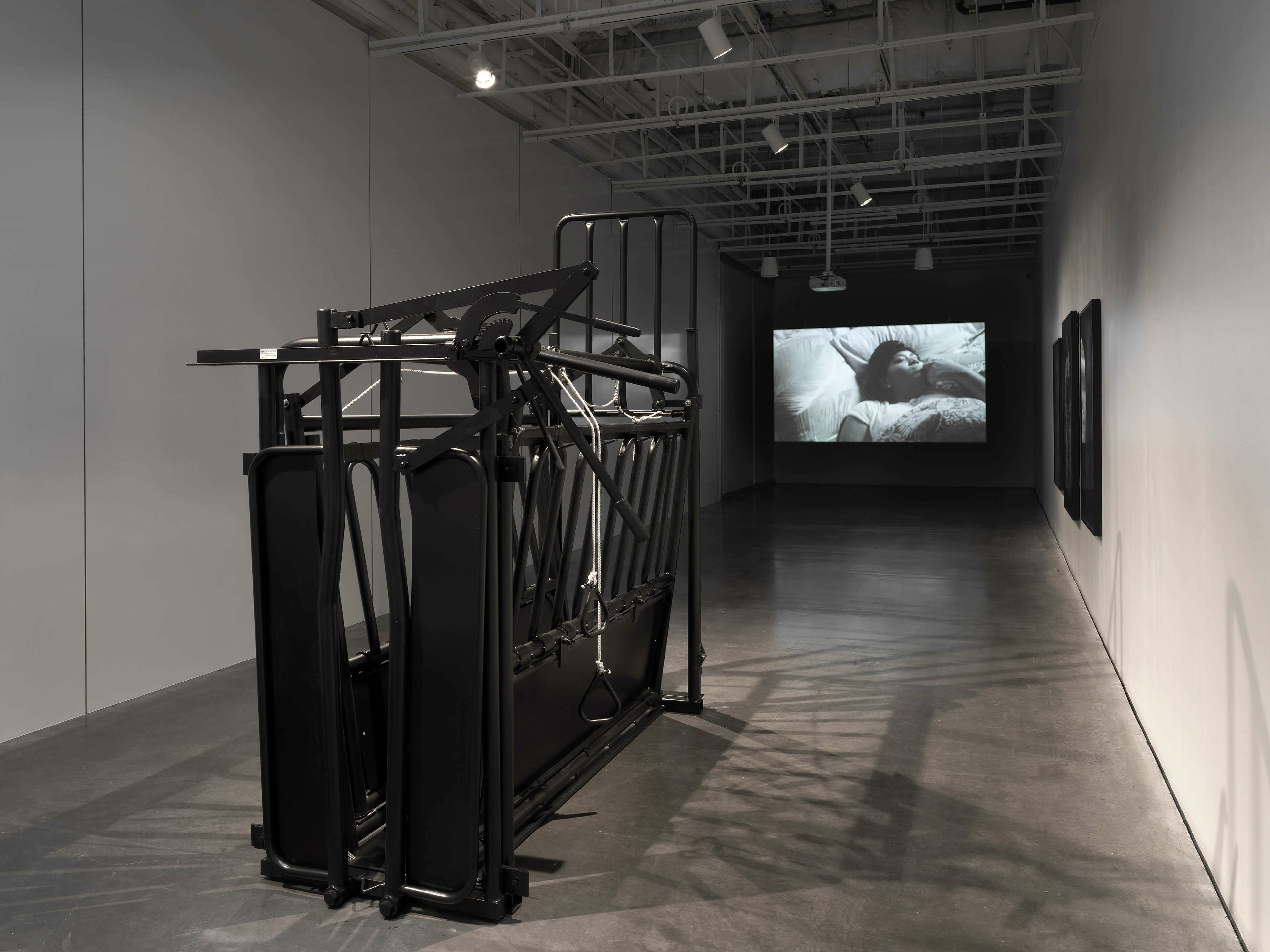 Installation view of ALONE, “Grief and Grievance: Art and Mourning in America,” 2021. Exhibition view: New Museum, New York. 