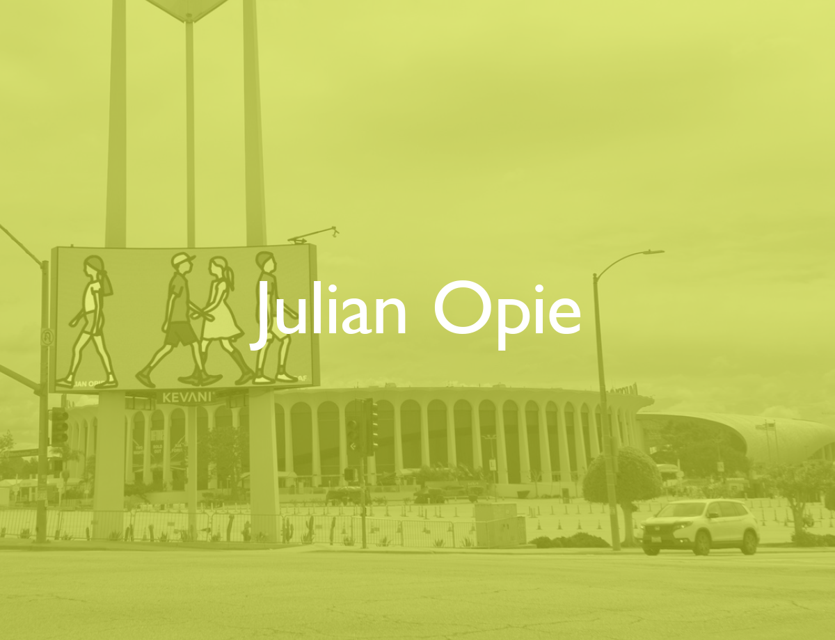 Julian Opie displays city-wide artworks in Los Angeles and Baltimore