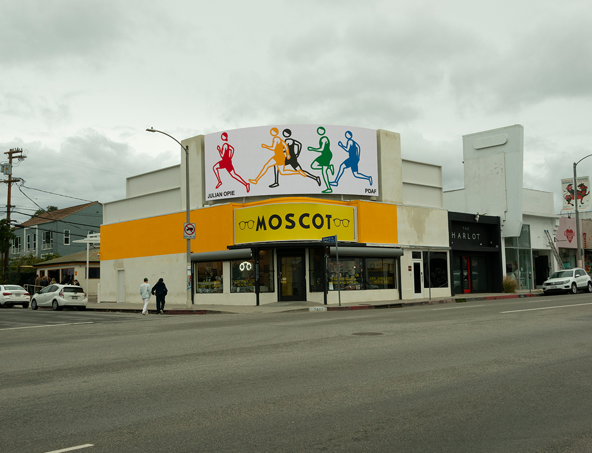 Julian Opie displays city-wide artworks in Los Angeles and Baltimore