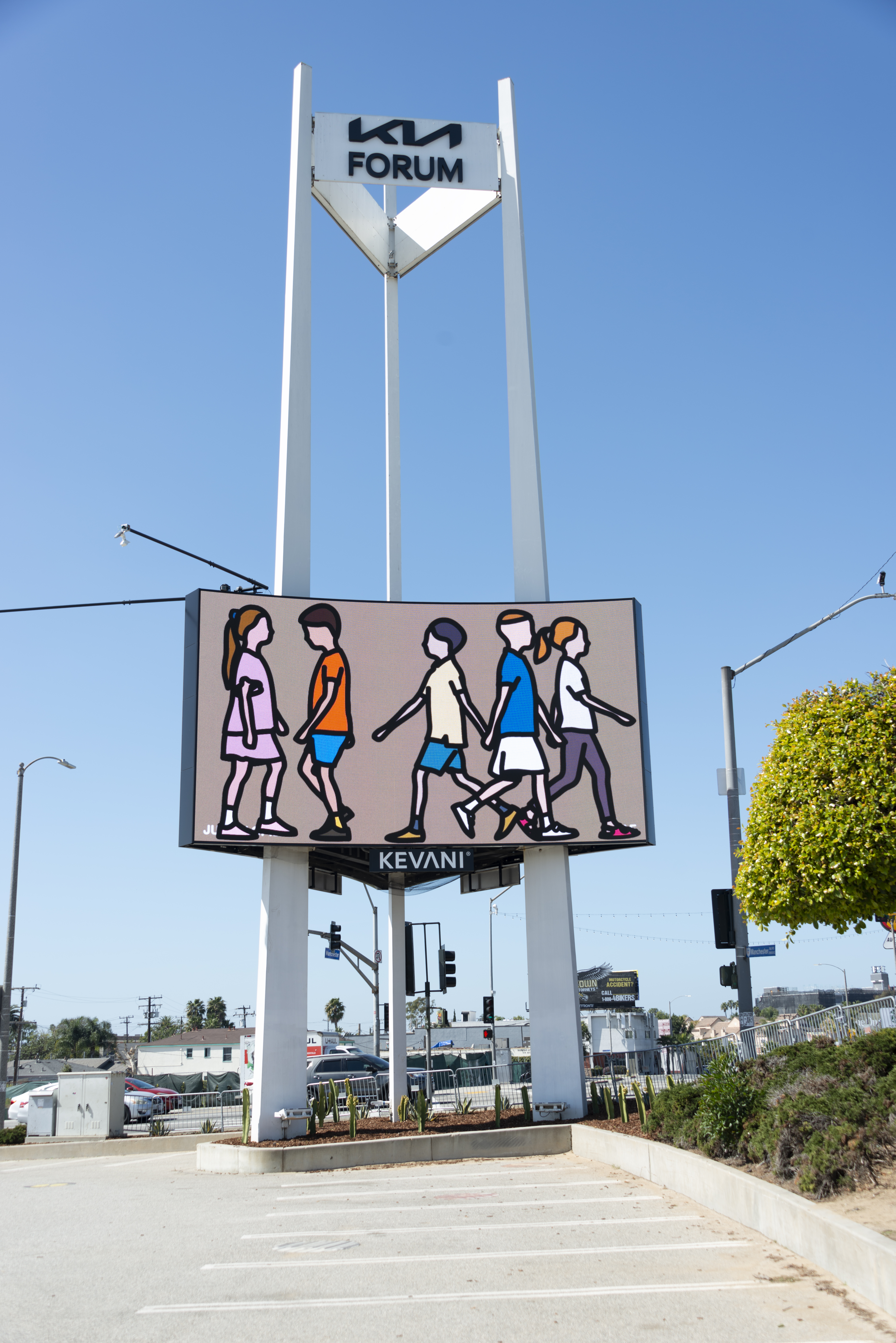 Julian Opie displays city-wide artworks in Los Angeles and Baltimore