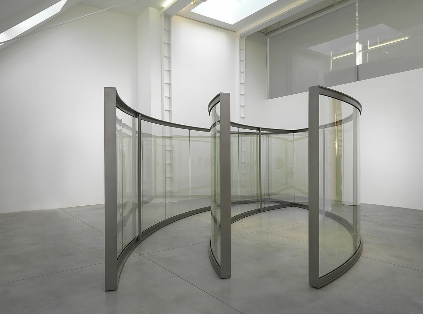 Two 2-Way Mirror Ellipses, One Open, One Closed, 2011-12 artwork