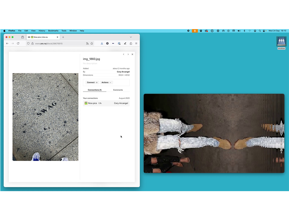 ‘Cory Arcangel: Selected Single Channel Videos’ at Institut national d'histoire de l'art, Paris, 1 October 