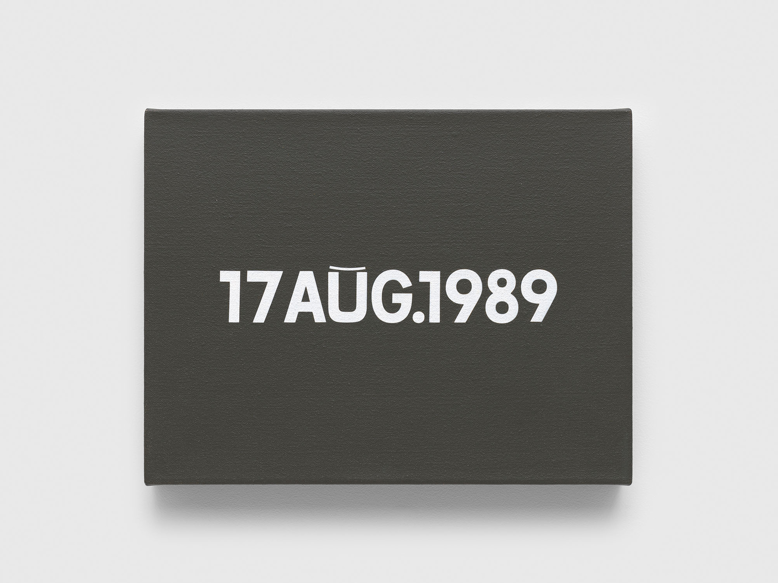 On Kawara, 17 August, 1989 from 