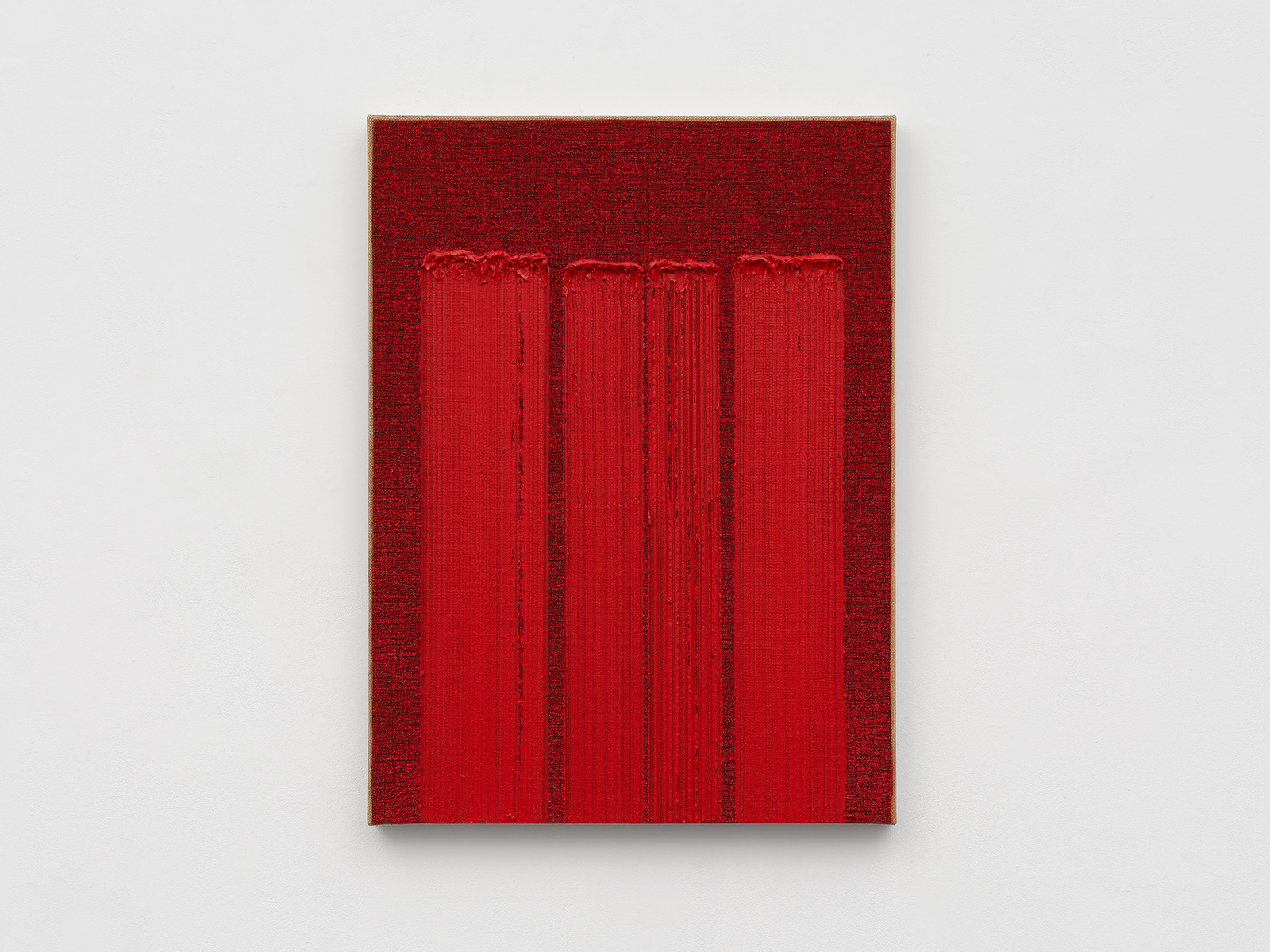 Ha Chong-Hyun, Conjunction 20-118, 2020, Oil on hempcloth, 130 x 97 x 5.5 cm; © Ha Chong-Hyun