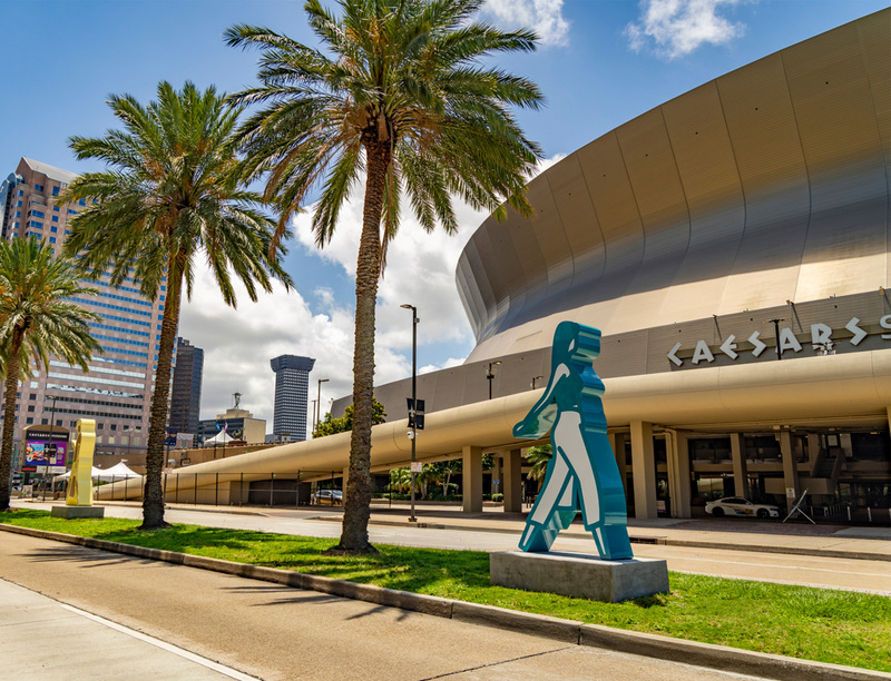 Julian Opie at Poydras Corridor Sculpture Exhibition, The Helis Foundation, New Orleans, USA